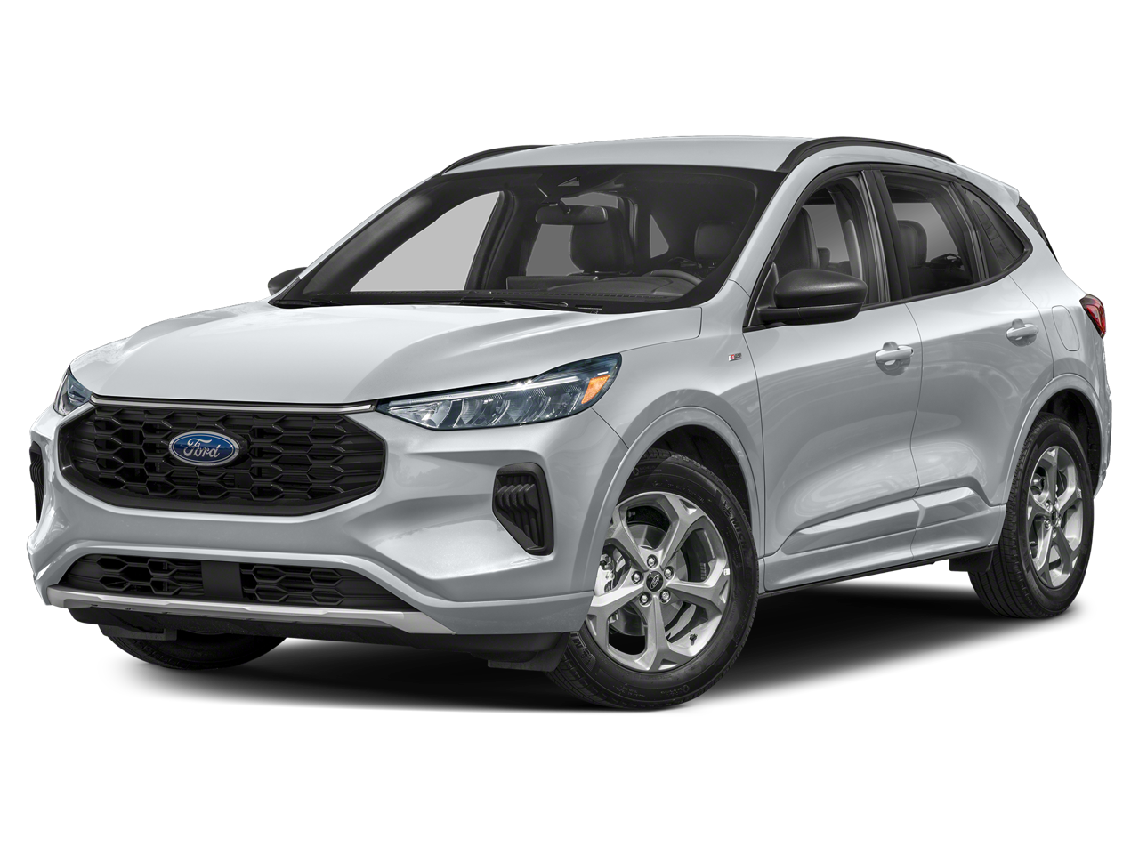 2024 Ford Escape ST-Line in Vapor Blue — front three-quarter view
