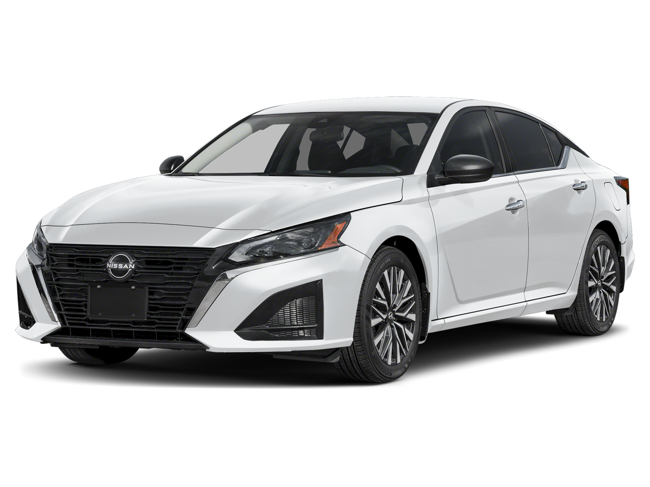 2025 Nissan Altima SV in Glacier White — front three-quarter view