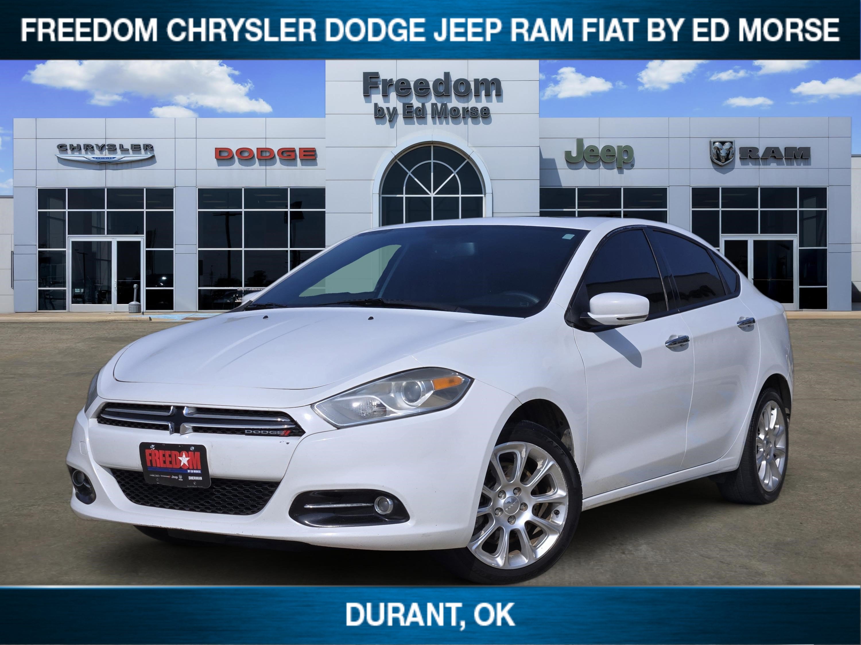 2013 Dodge Dart Limited in Bright White — front three-quarter view