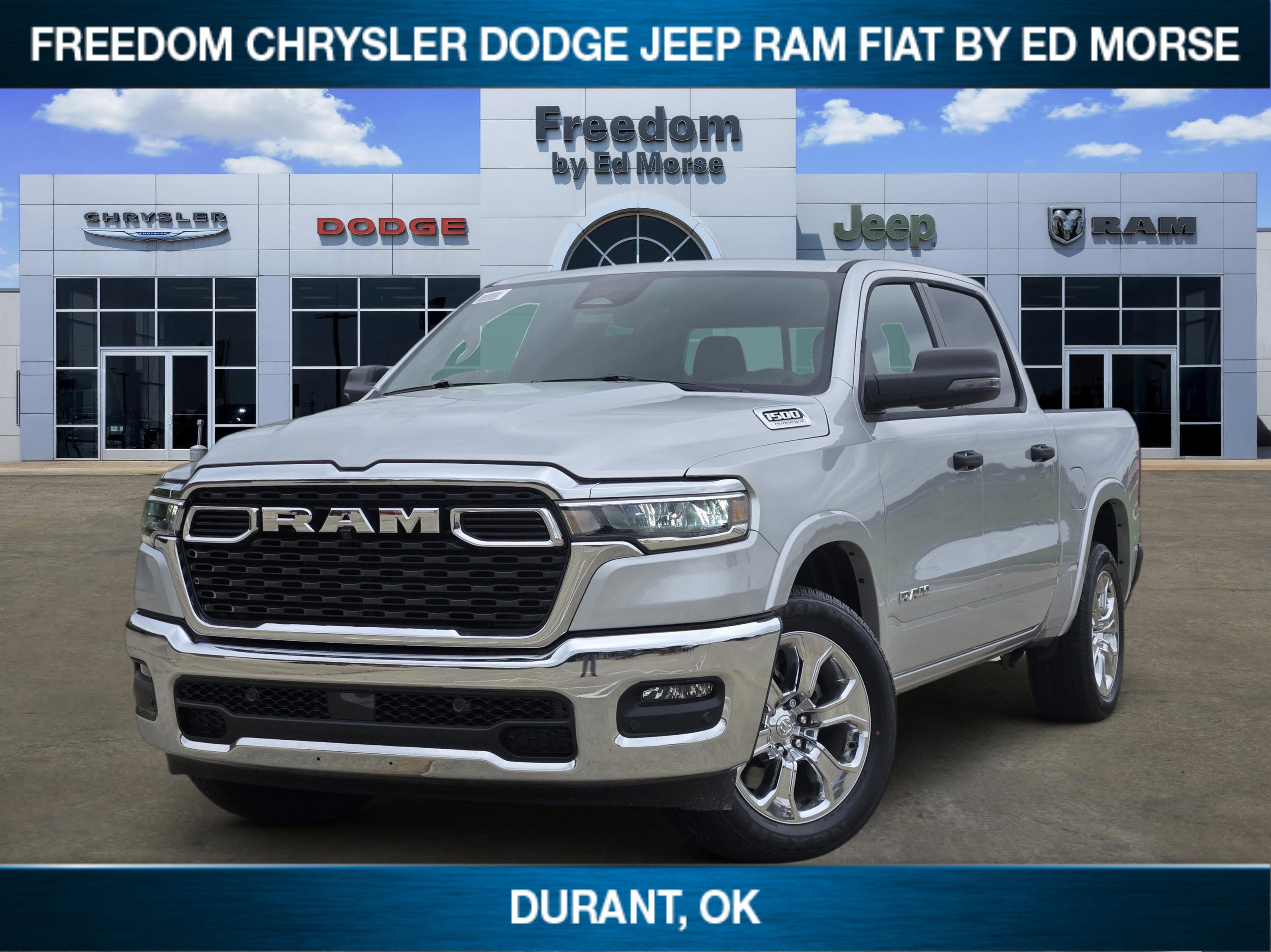 2026 RAM Ram 1500 Big Horn in Silver Zynith Exterior Paint — front three-quarter view