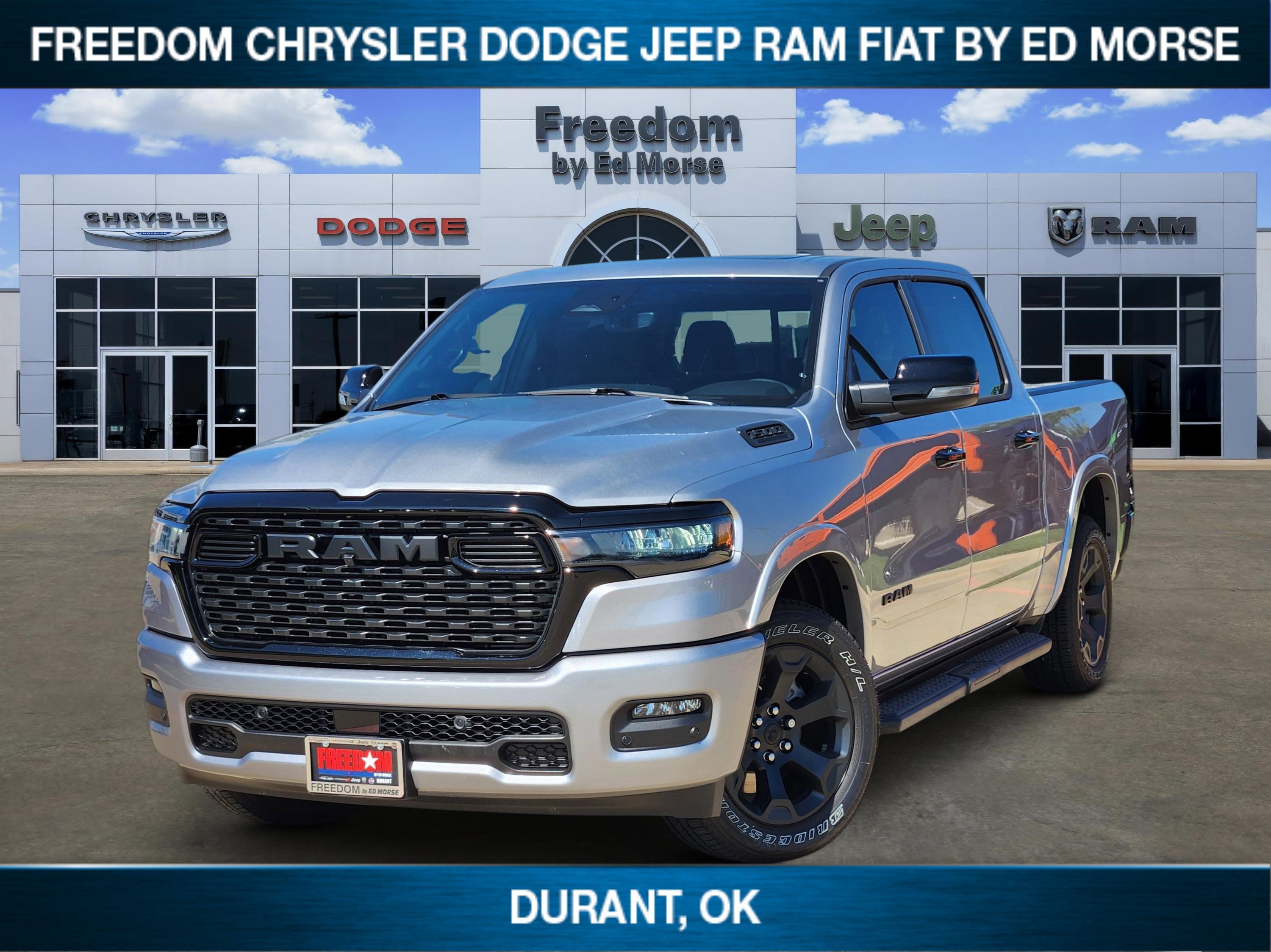 2026 RAM Ram 1500 Lone Star in Billet Silver Metallic Clear-Coat Exterior Paint — front three-quarter view