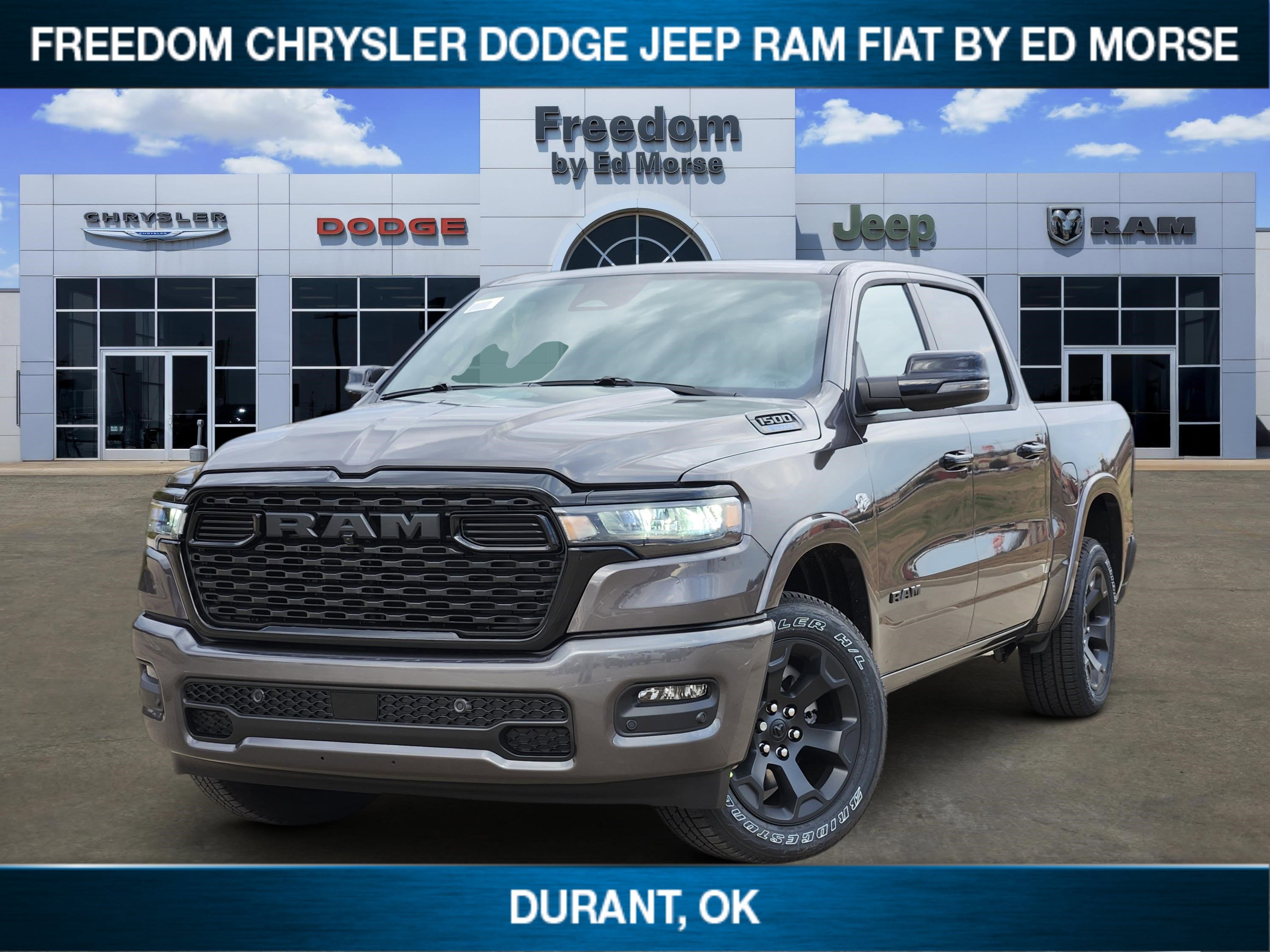 2026 RAM Ram 1500 Big Horn in Granite Crystal Metallic Clear-Coat Exterior Paint — front three-quarter view