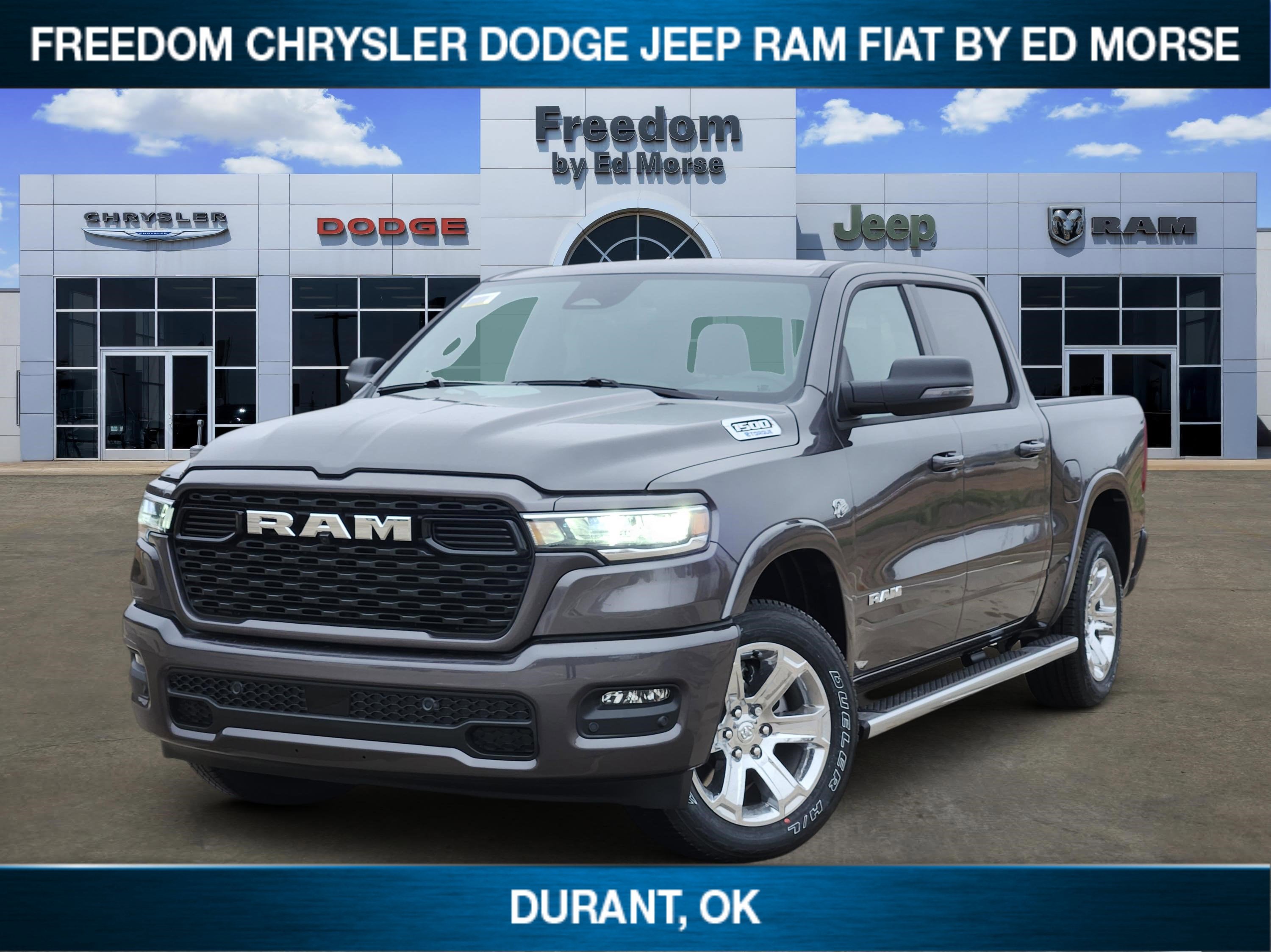 2026 RAM Ram 1500 Big Horn in Granite Crystal Metallic Clear-Coat Exterior Paint — front three-quarter view