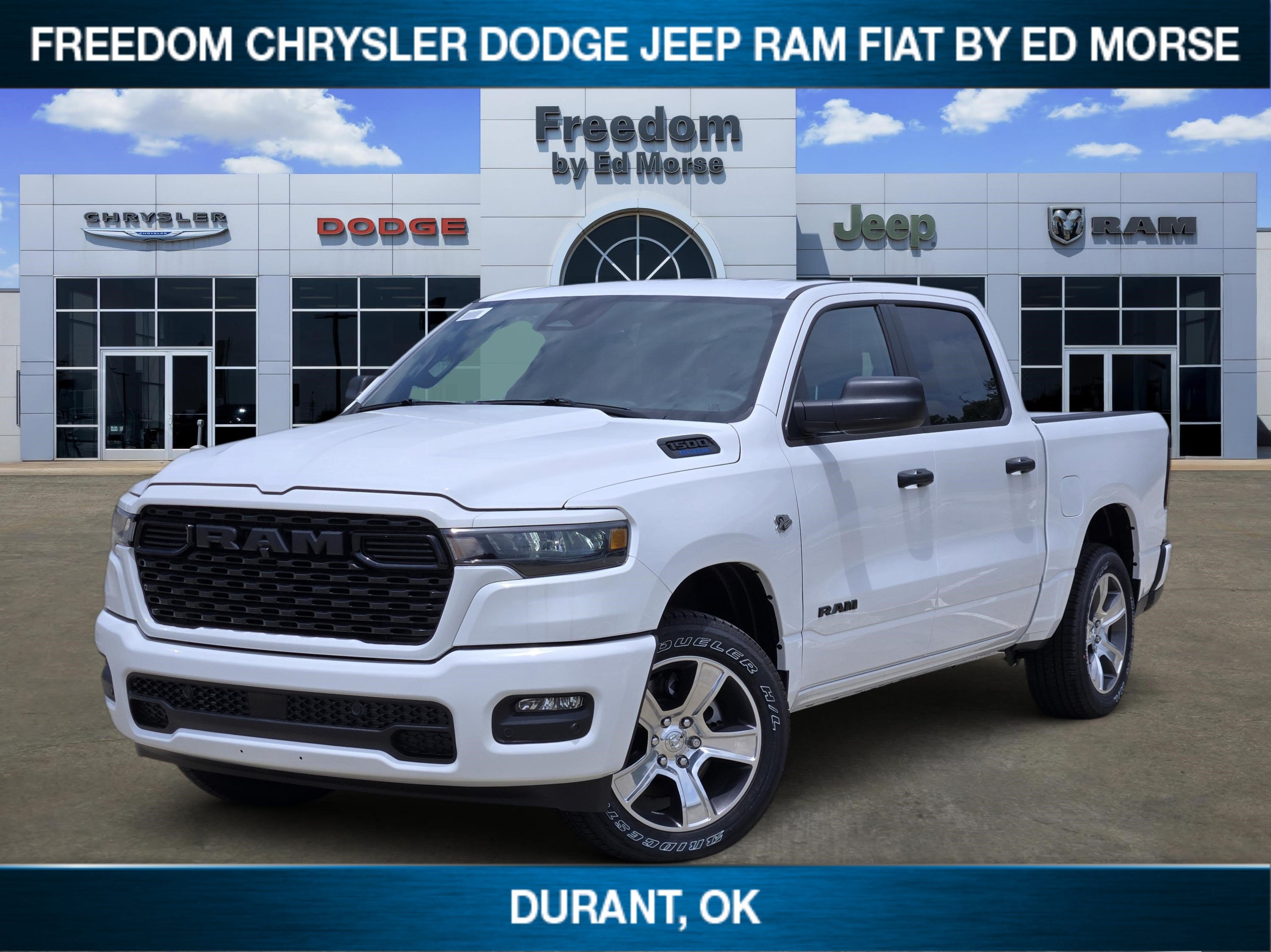 2026 RAM Ram 1500 Express in Bright White Clear-Coat Exterior Paint — front three-quarter view