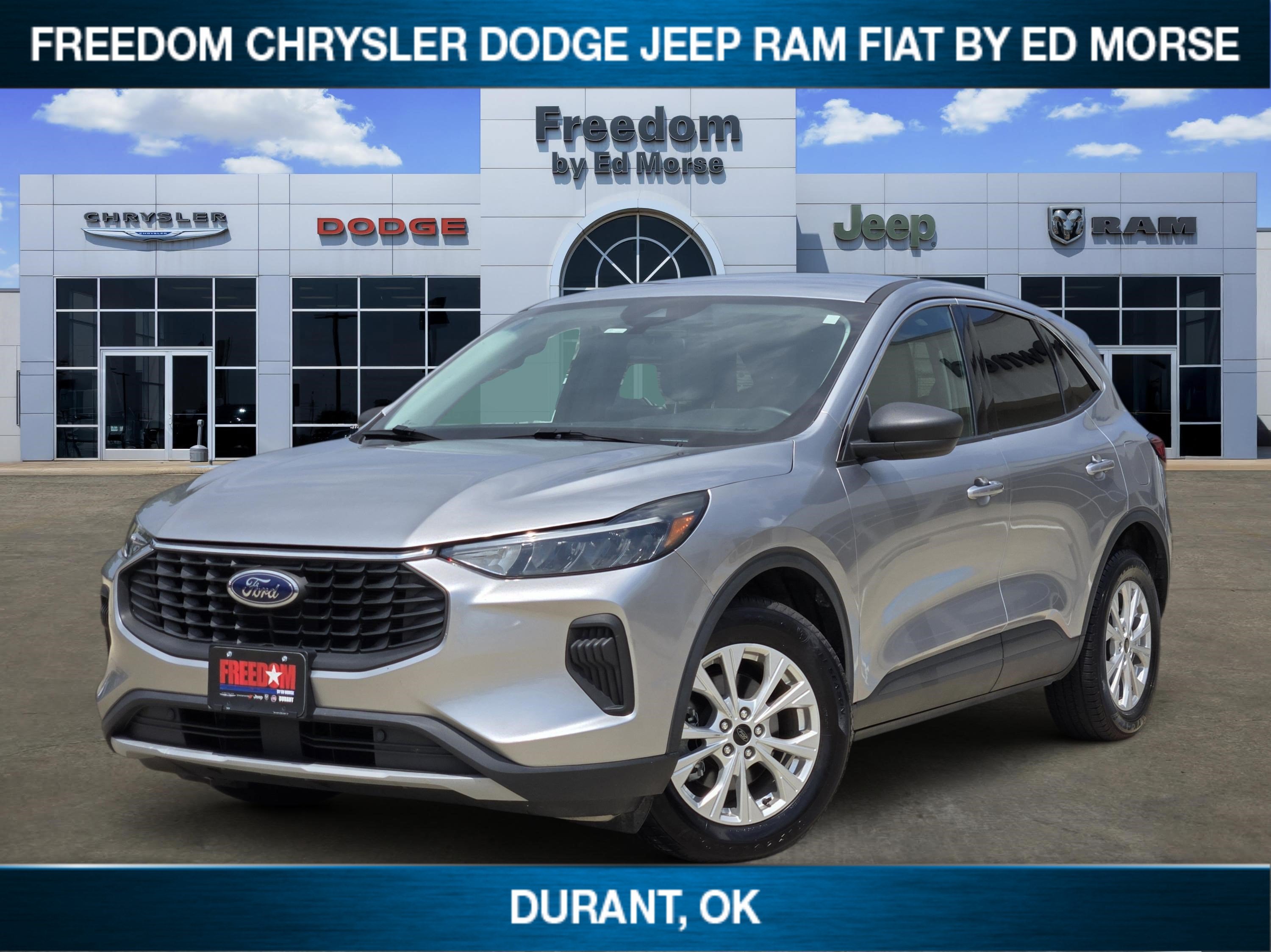 2023 Ford Escape Active in Silver Metallic — front three-quarter view