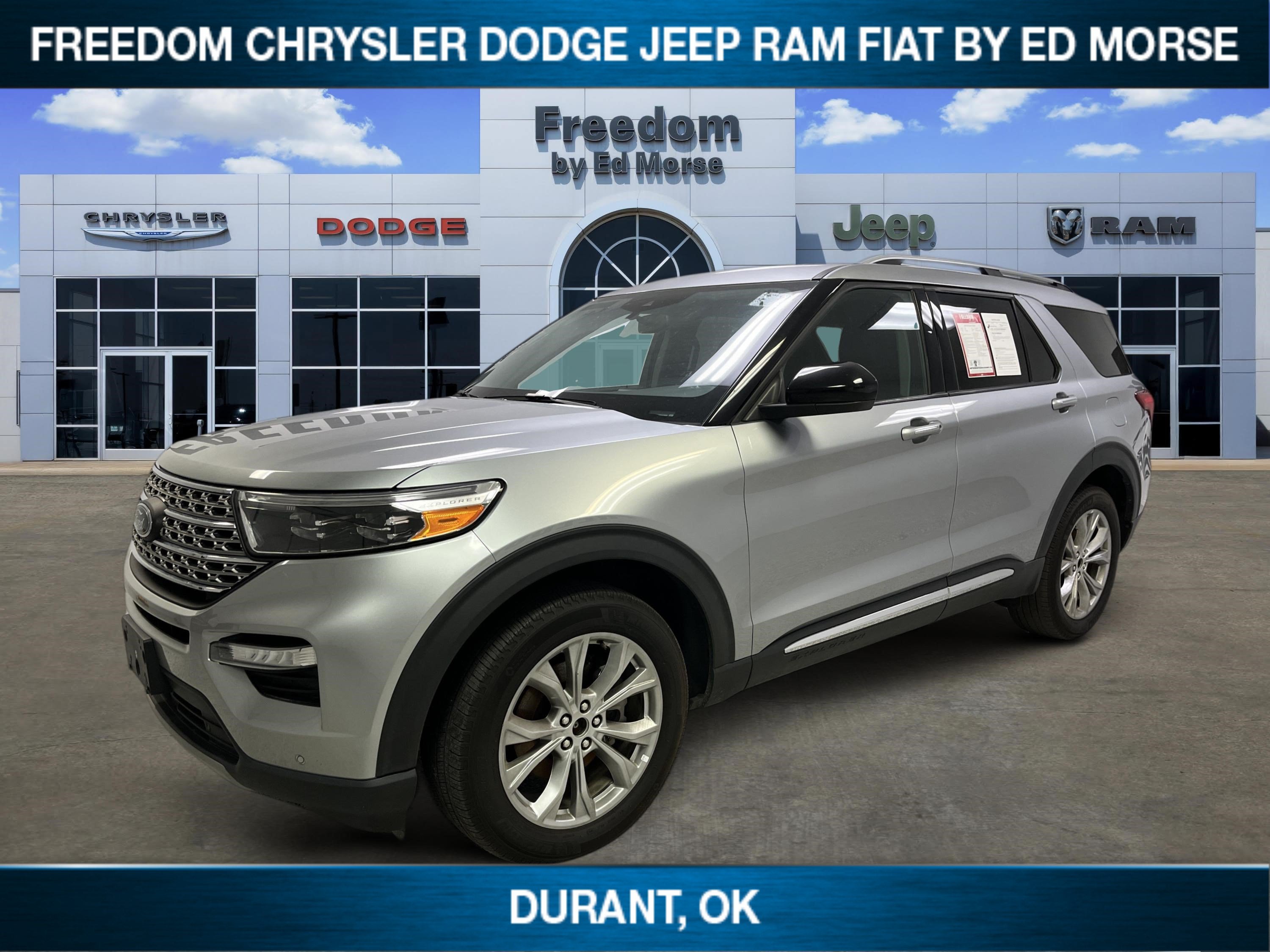 2024 Ford Explorer Limited in Silver Metallic — front three-quarter view