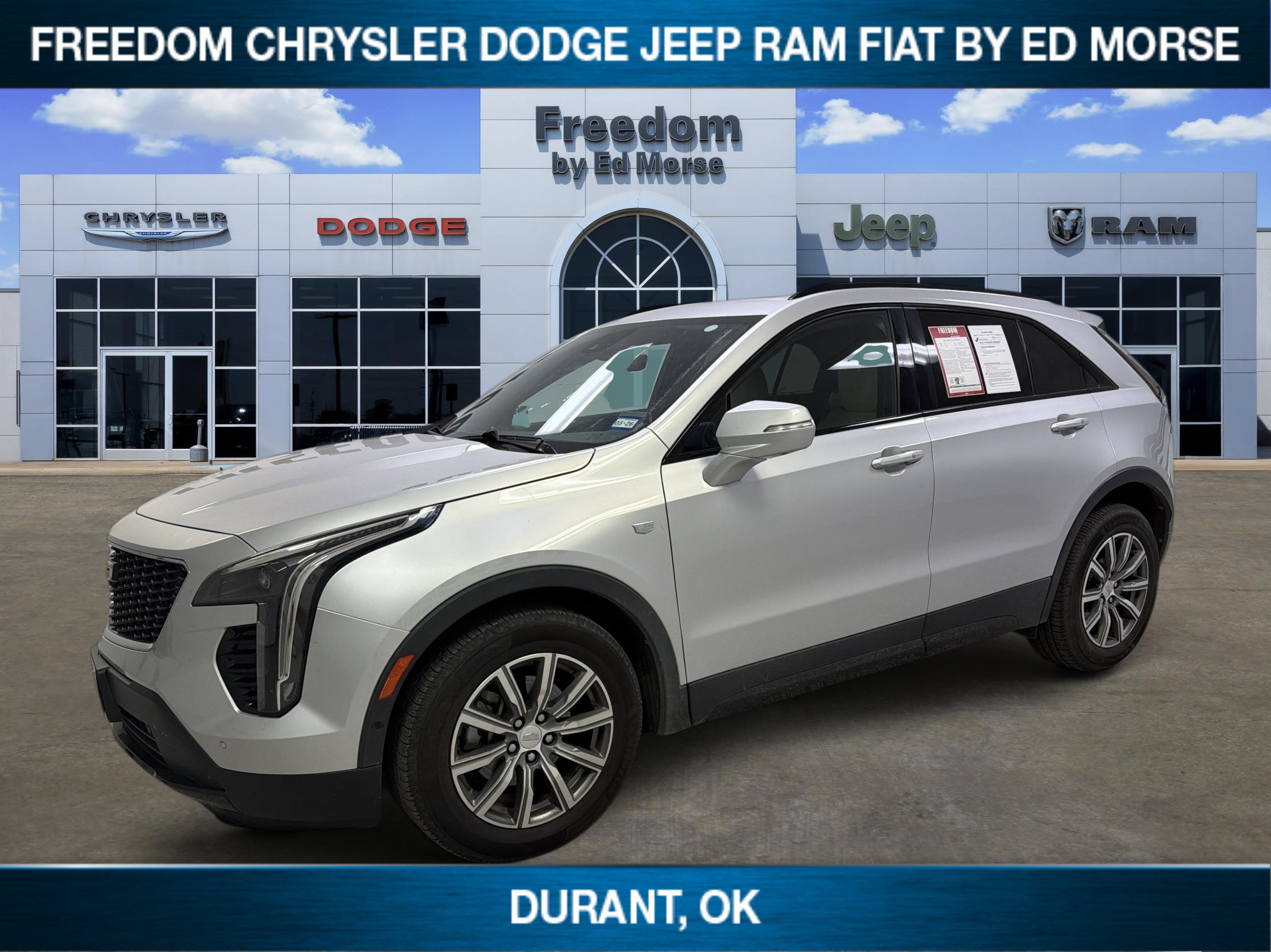 2019 Cadillac Xt4 AWD Sport in Radiant Silver Metallic — front three-quarter view