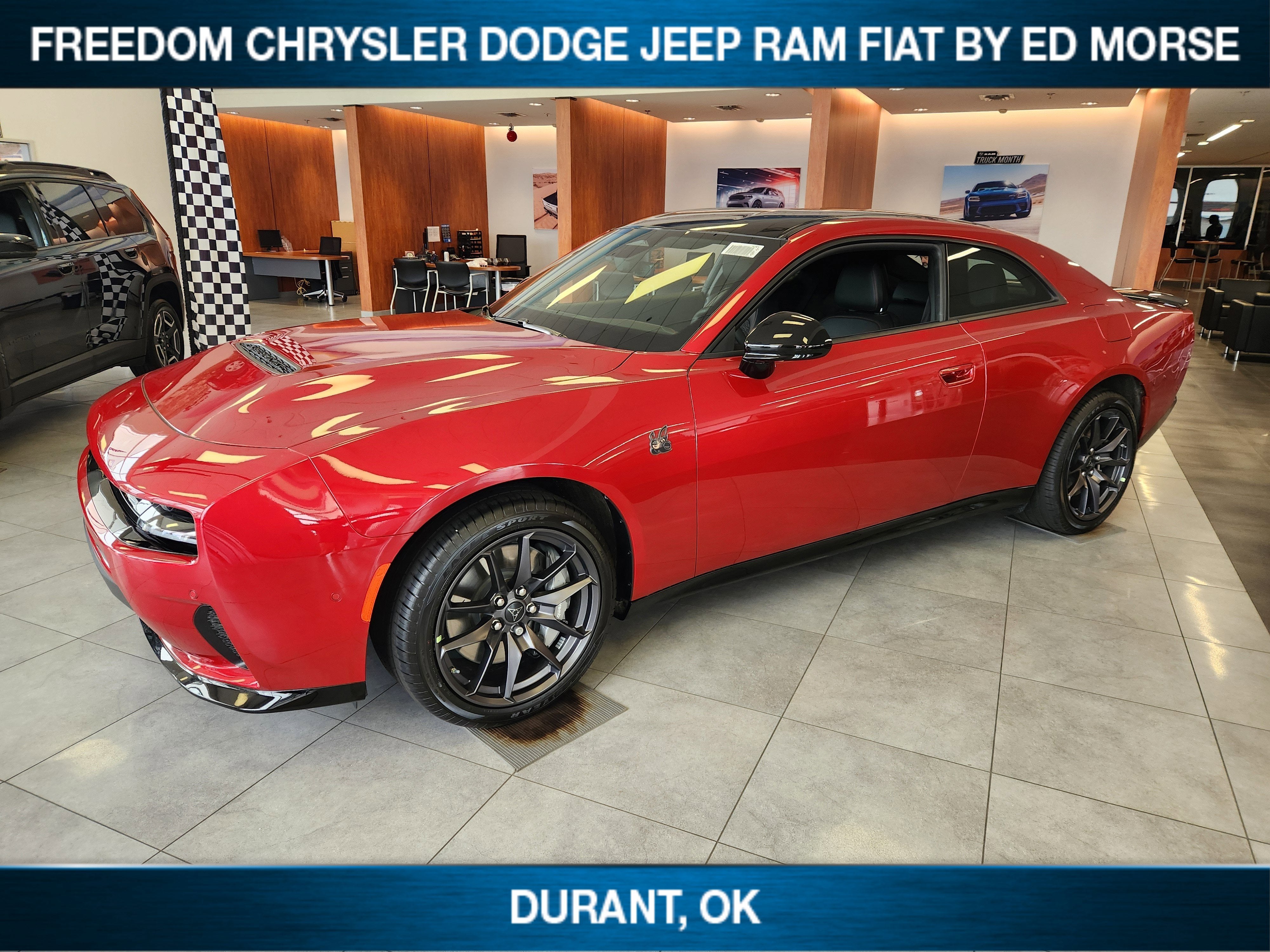 2026 Dodge Charger Scat Pack in Redeye Exterior Paint — front three-quarter view