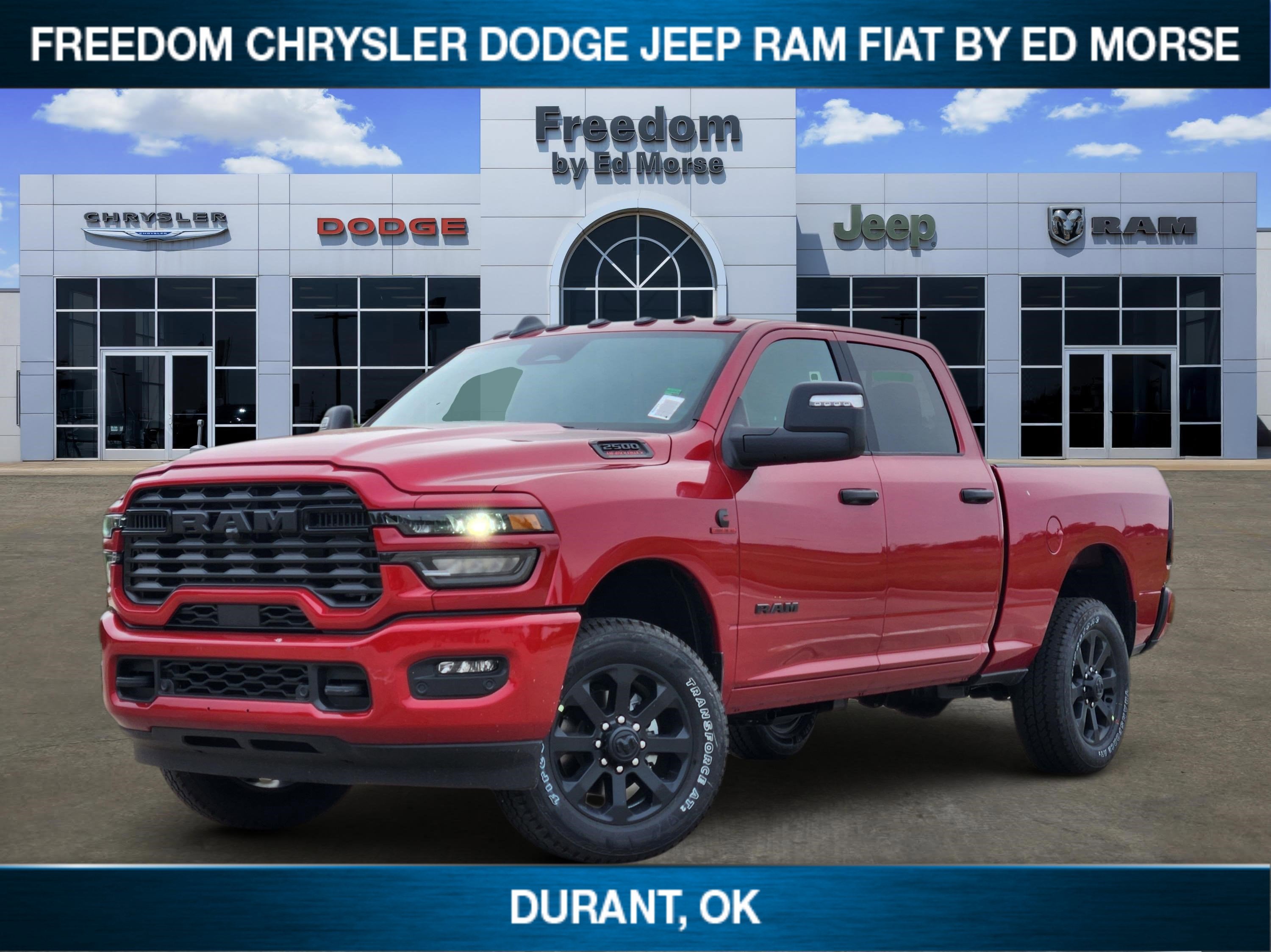 2026 RAM Ram 2500 Big Horn in Molten Red Pearl-Coat Exterior Paint — front three-quarter view