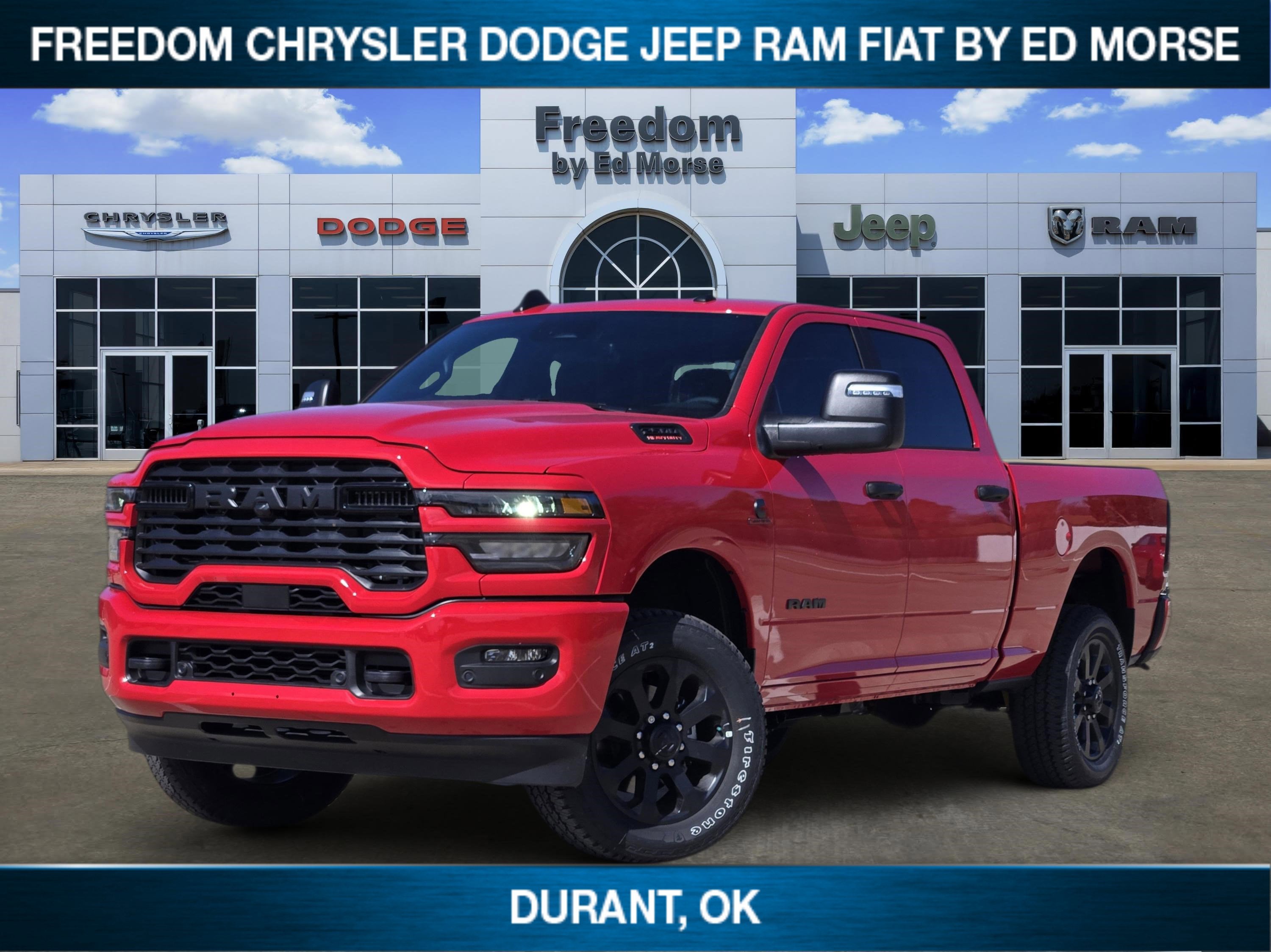 2026 RAM Ram 2500 Big Horn in Flame Red Clear-Coat Exterior Paint — front three-quarter view