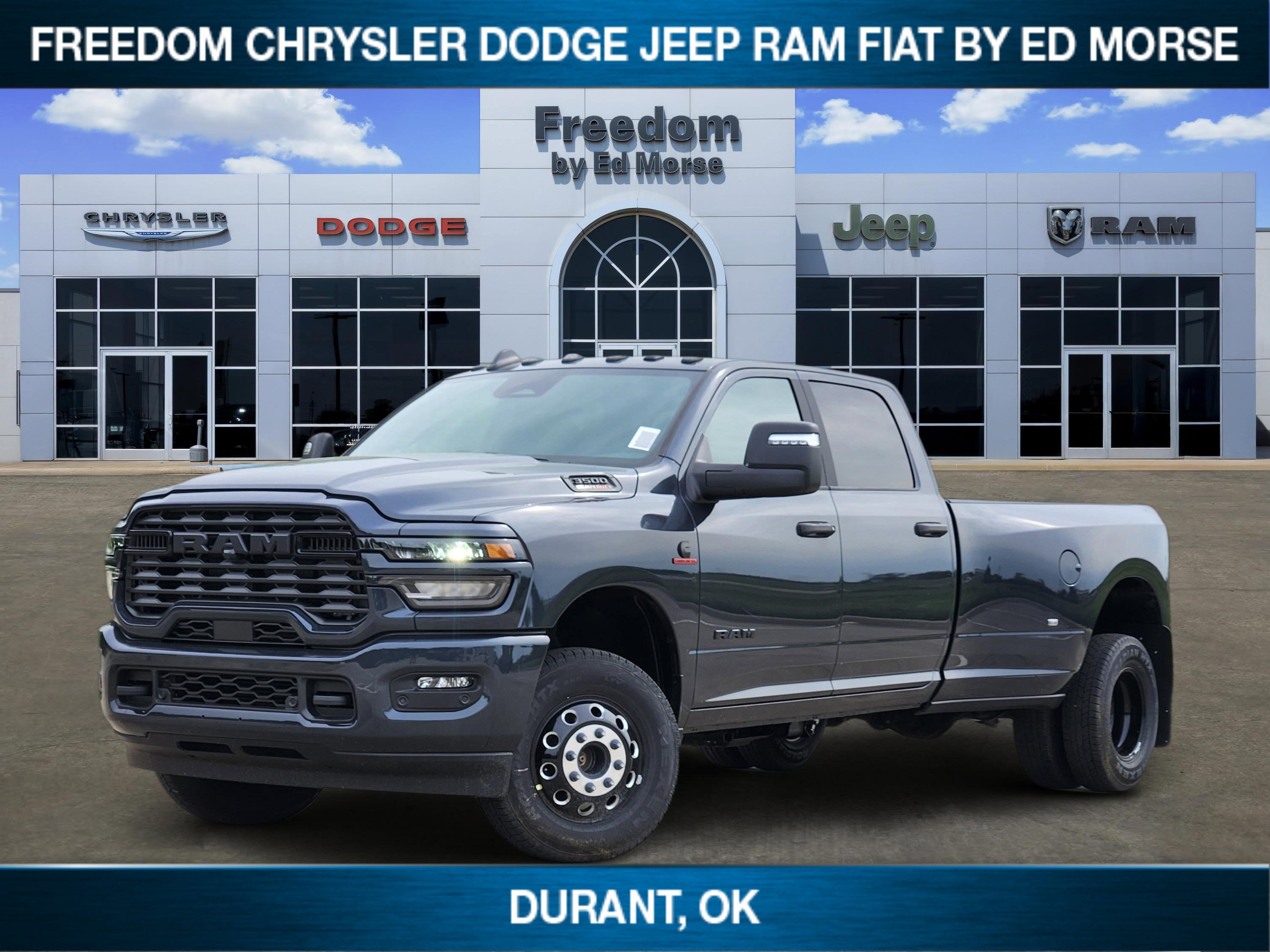 2026 RAM Ram 3500 Big Horn in Forged Blue Metallic Exterior Paint — front three-quarter view