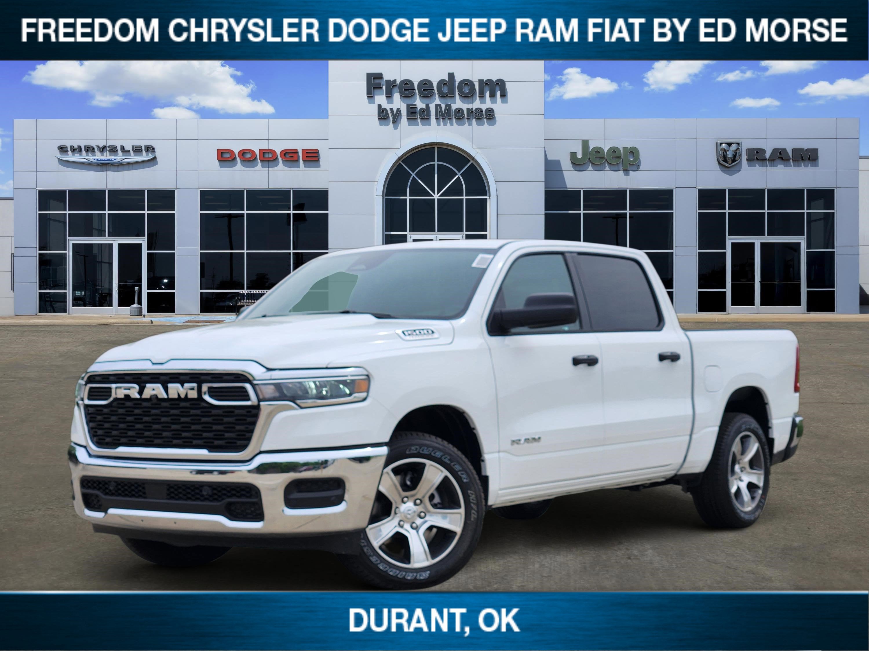 2026 RAM Ram 1500 Tradesman in Bright White Clear-Coat Exterior Paint — front three-quarter view