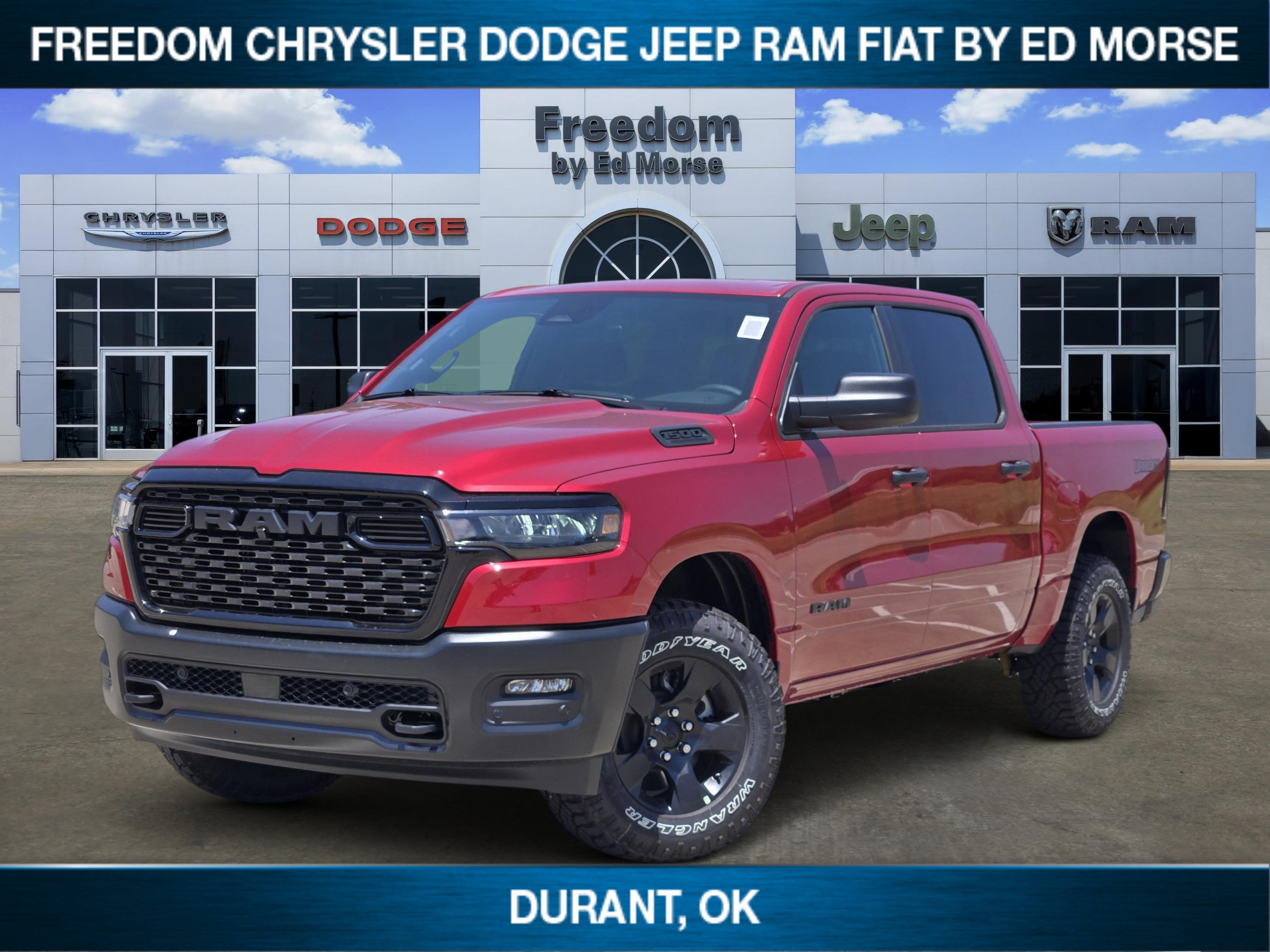 2026 RAM Ram 1500 Warlock in Molten Red Pearl-Coat Exterior Paint — front three-quarter view