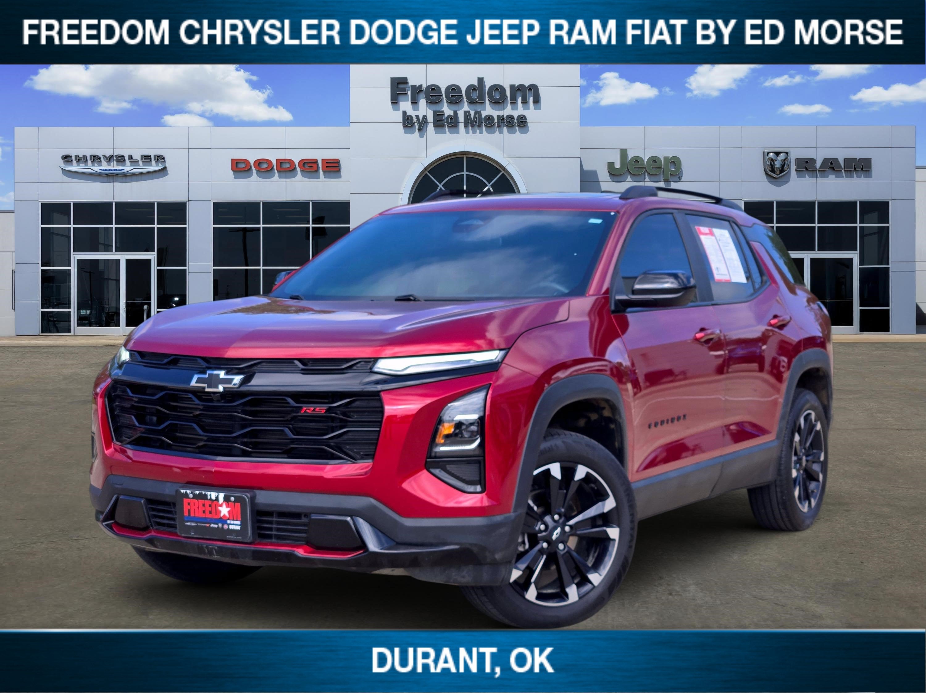 2025 Chevrolet Equinox FWD RS in Radiant Red Tintcoat — front three-quarter view