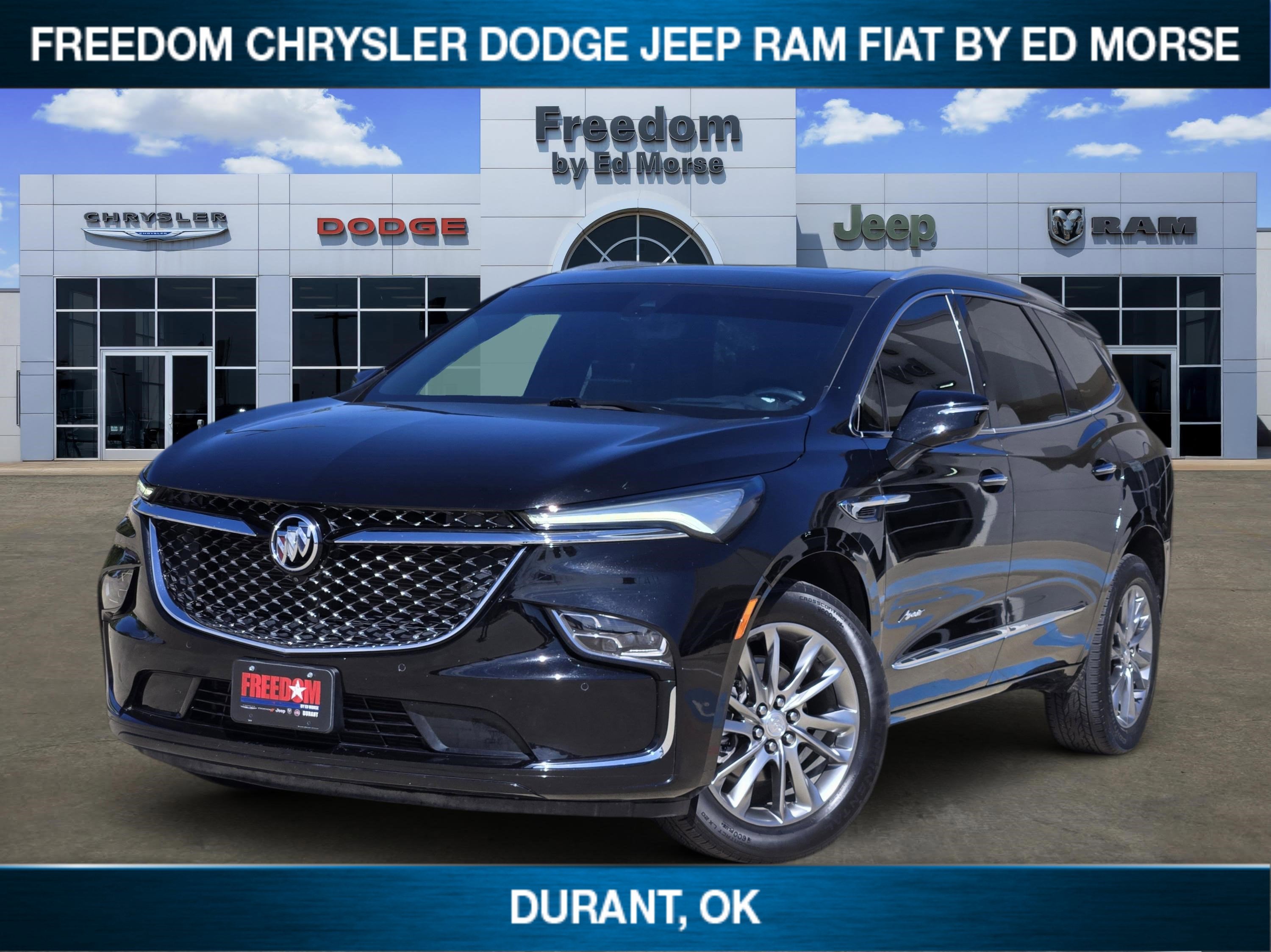 2022 Buick Enclave Avenir in Ebony Twilight Metallic — front three-quarter view